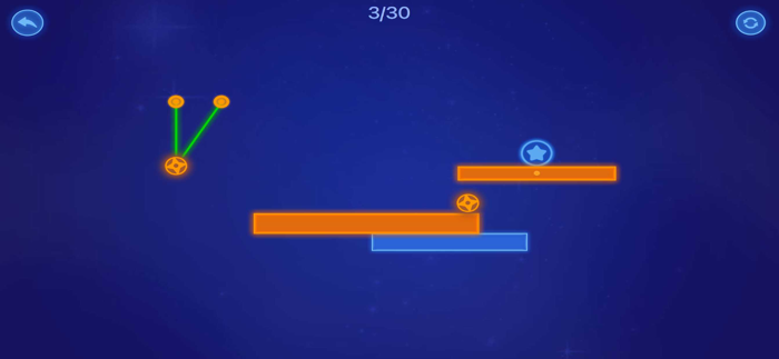 Neon ballPhysical puzzle game