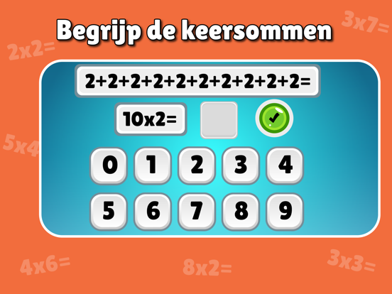 Tafels oefenen - leren rekenen iPad app afbeelding 3