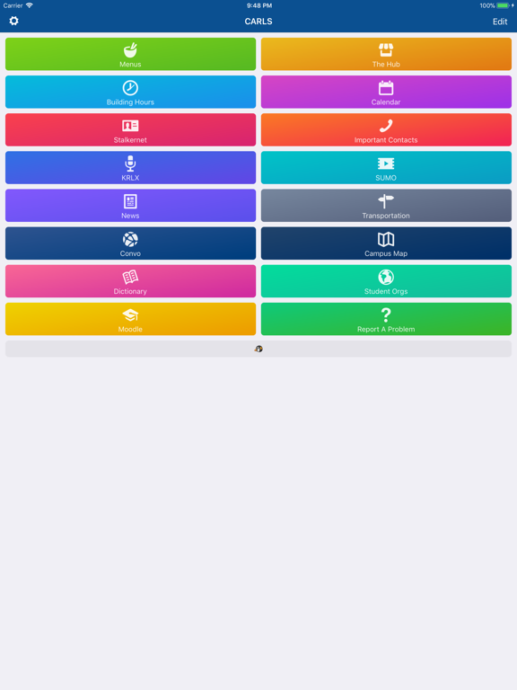 CARLS: Carleton in your pocket iPad screenshot 1 - Education app
