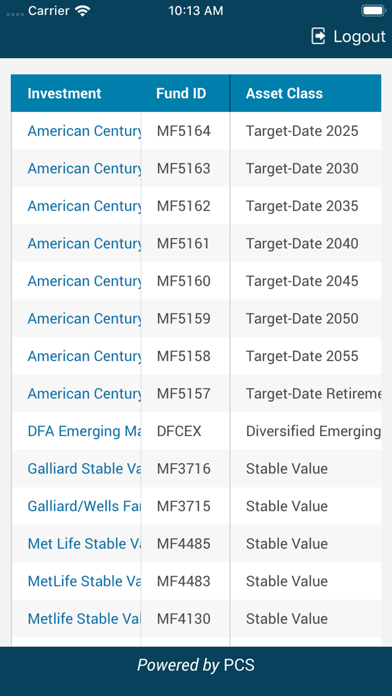 PCS Accountlink Screenshot