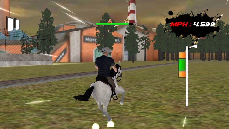 Horse Riding Vs Train Race Sim