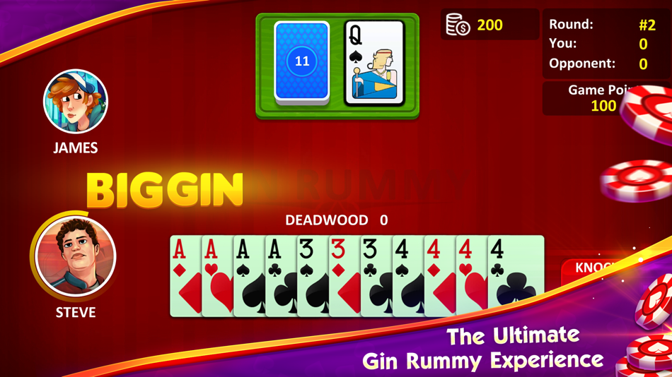#3. Gin Rummy: Ultimate Card Game (iOS) 由: Droid-Veda LLP