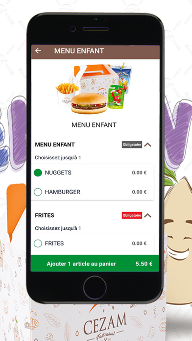 Cezam Restaurants Screenshot