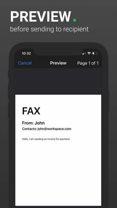 Fax App - send from Phone Screenshot