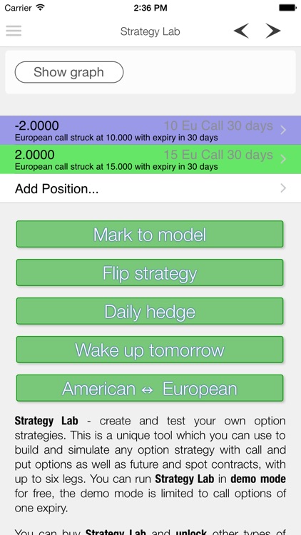 iOptioneer - option strategies screenshot-3