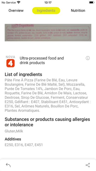 Food Scanner - Barcode Screenshot