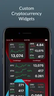 coinwidget - bitcoin and more iphone screenshot 1