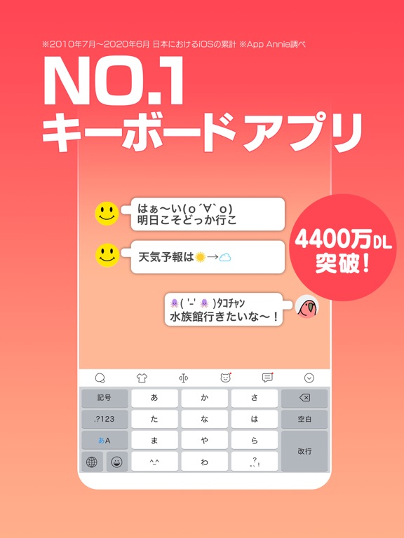 Simeji 日本語文字入力 きせかえキーボード By Baidu Japan Inc Ios Japan Searchman App Data Information