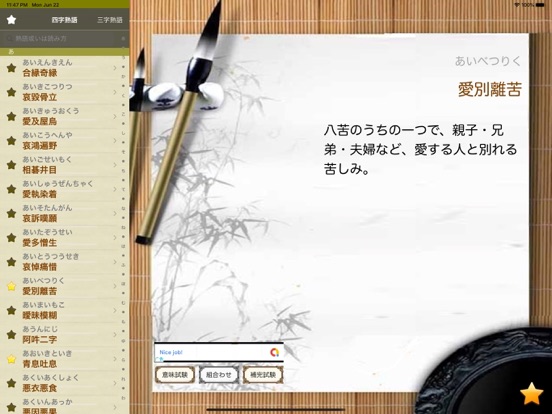 Screenshot #4 pour 熟語辞典Lite