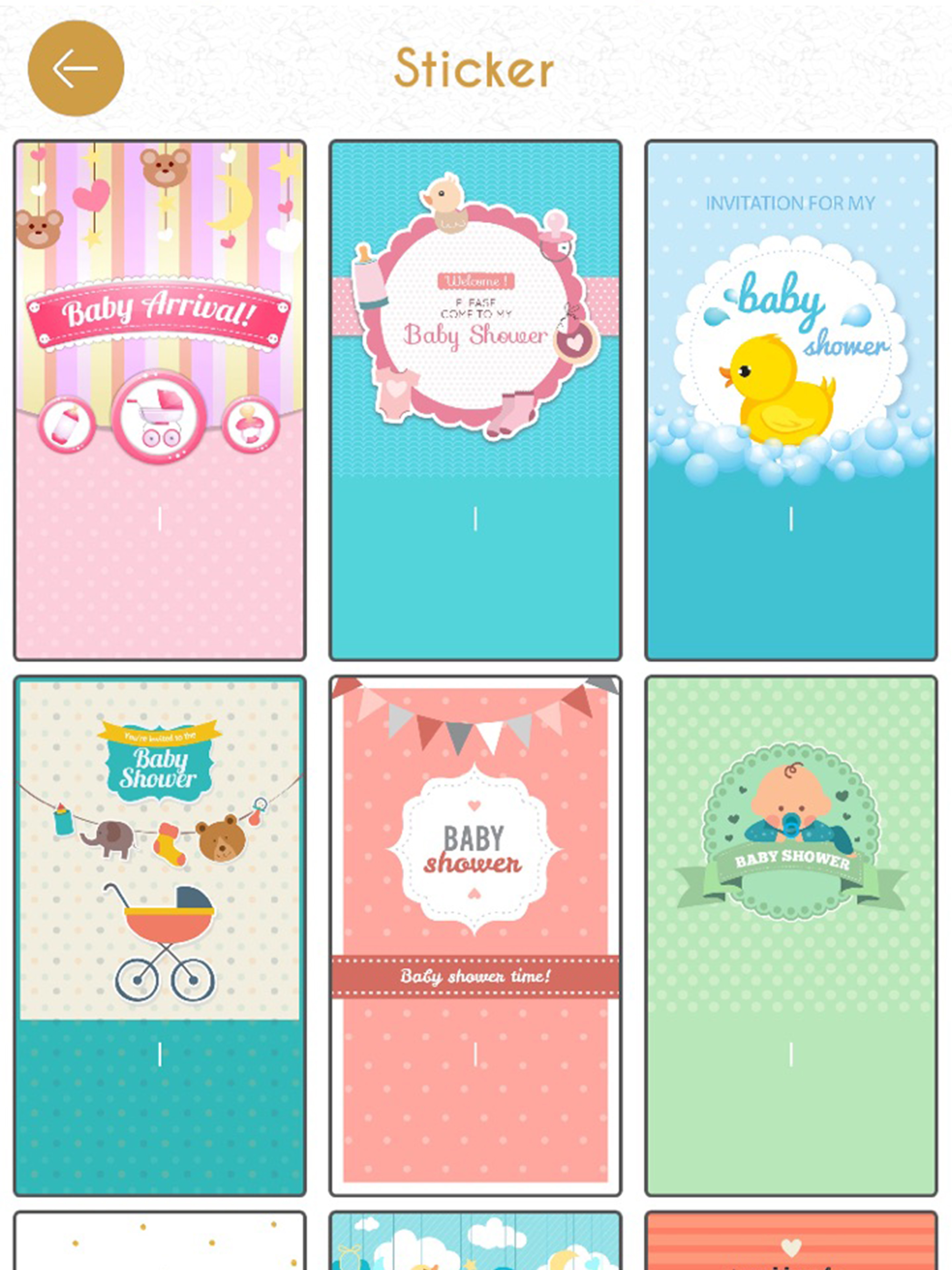 Baby Shower Invitation Card HD