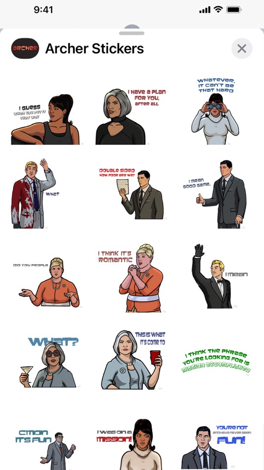 Archer Stickers - 3.5.1 - (iOS)