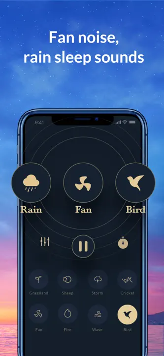 Sleep Sounds White Noise, Rainのスクリーンショット（3/9）
