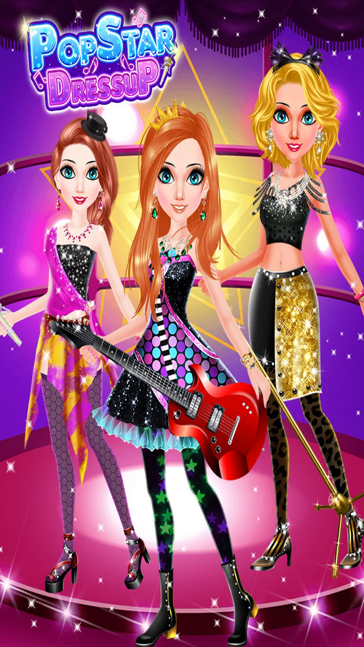 Pop Star Girls Salon Dress Up