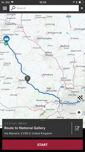 Jaguar Route Planner screenshot 2