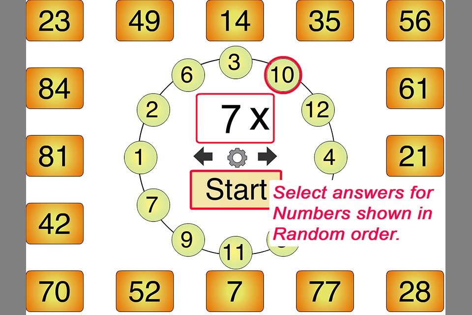 Tom's Times Tables screenshot 2