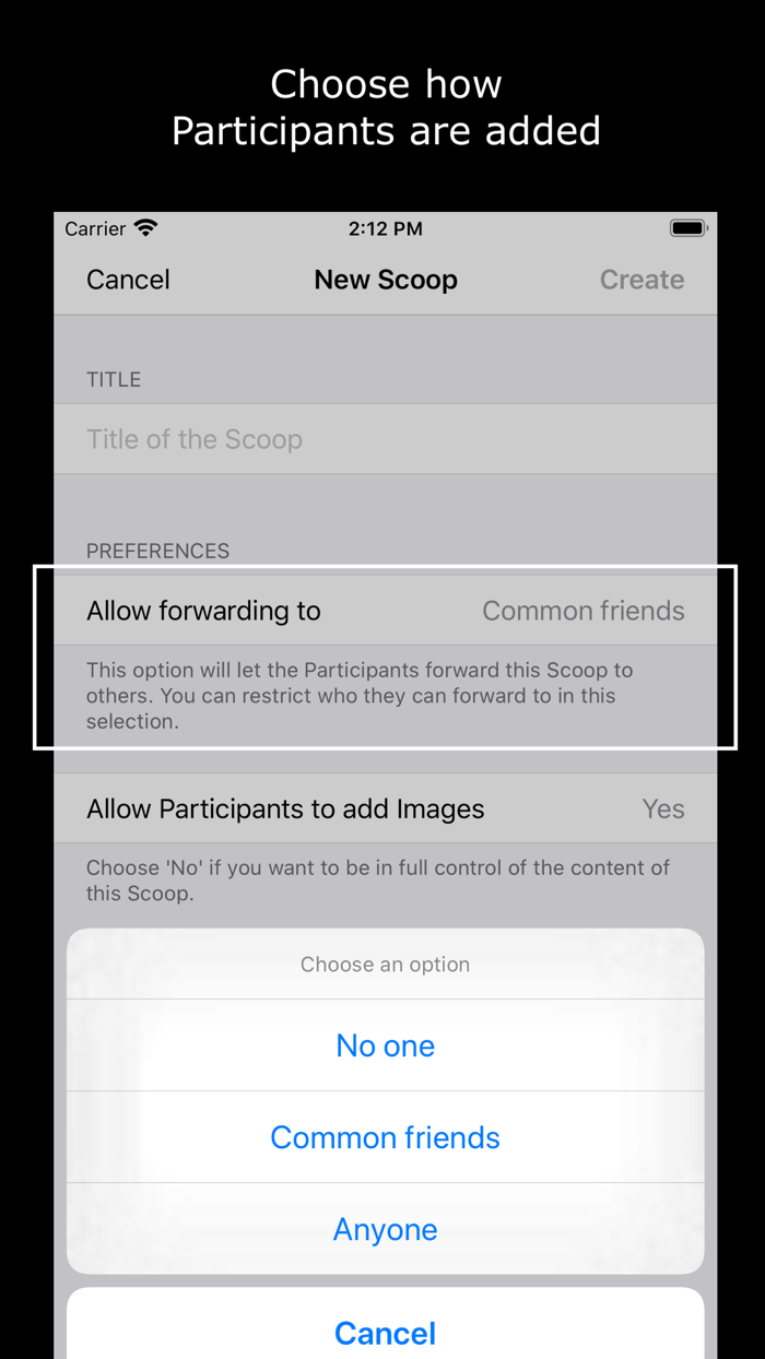 Scoops - Photo Sharing App