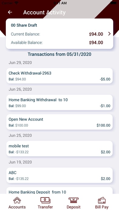Cuba Credit Union Screenshot