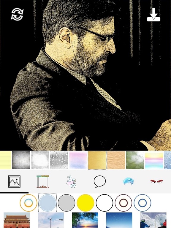 Tooncam-Toon pic,sketch maker iPad screenshot 8 - Photo & Video app