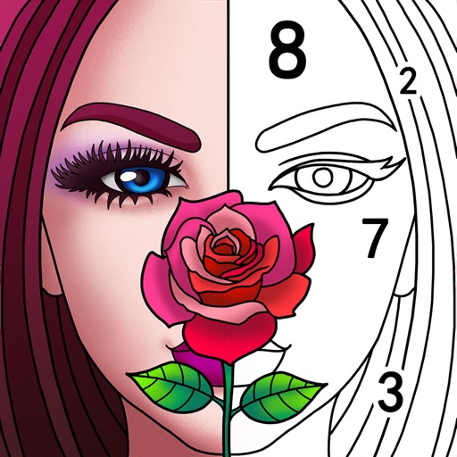 Art Coloring - Color by Number Icon