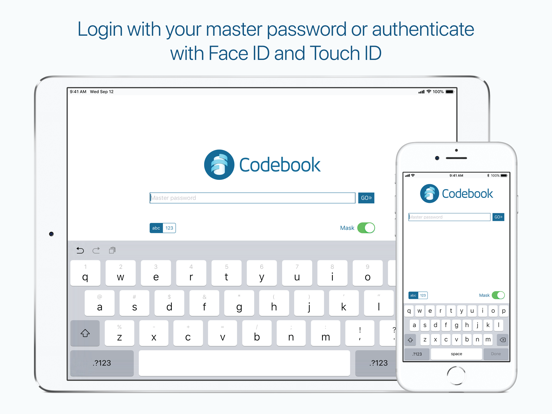 Screenshot #1 for Codebook Password Manager