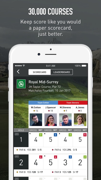 VPAR Golf GPS, Scoring & Stats