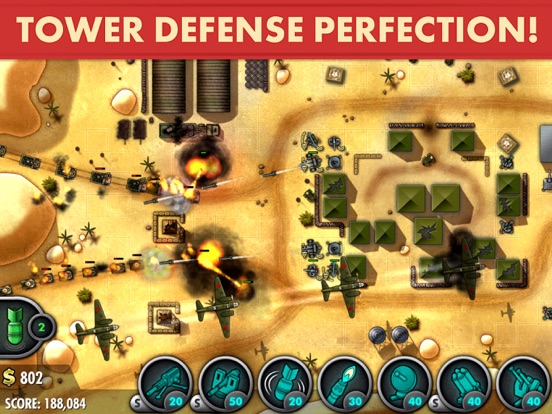 iBomber Defense Pacific iPad app afbeelding 1