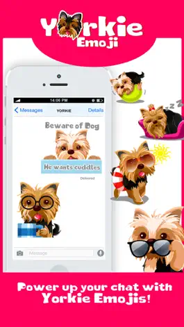 Game screenshot Yorkie Dog Emoji Stickers hack