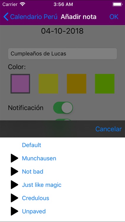 Calendario Feriados 2019 Perú