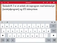 Skoleskrift 3 - skriveprogram ipad bilder 0