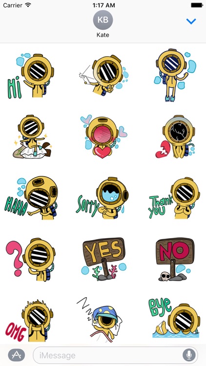 Diver The Aquanaut Sticker