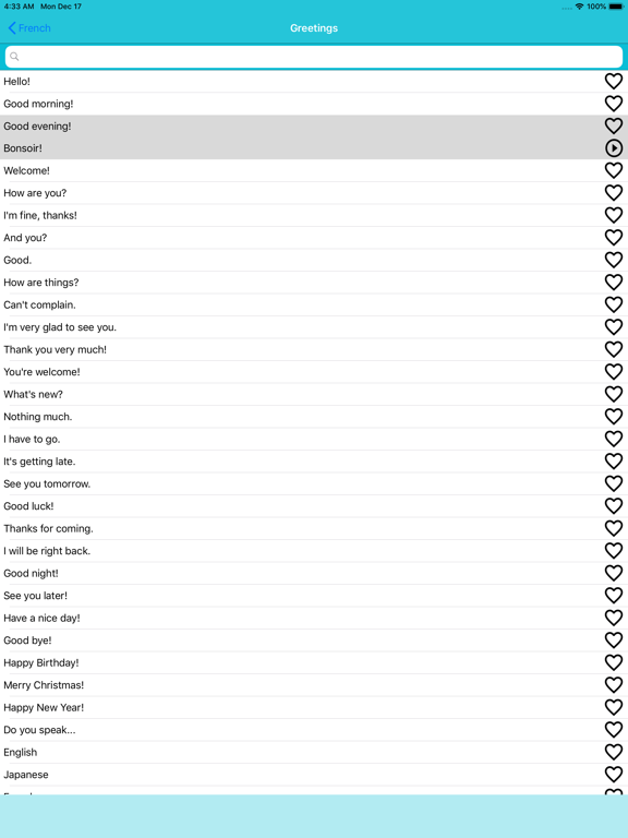 MTL Learn French iPad screenshot 4 - Education app