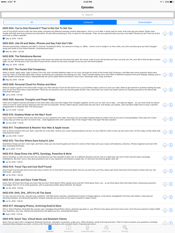 Screenshot #5 pour Mac Geek Gab