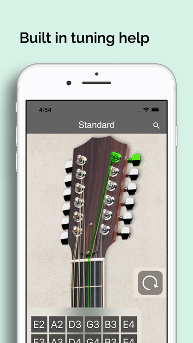 Tuner for 12 String Guitar Screenshot