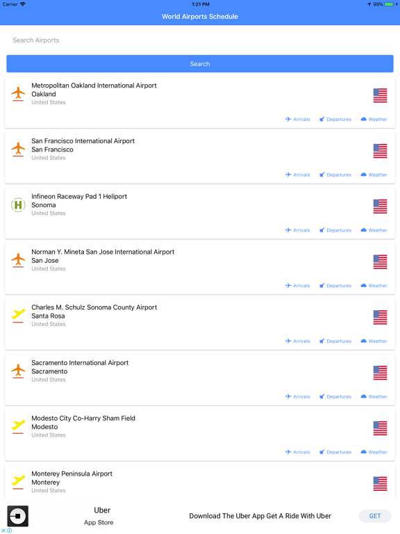 Screenshot #5 pour World Airports Schedule