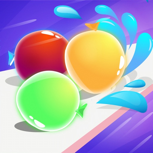 Water ball run icon