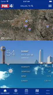 fox 4 dallas-ftw: weather iphone screenshot 1