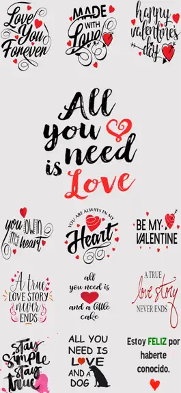 Game screenshot Love Typography Stickers mod apk