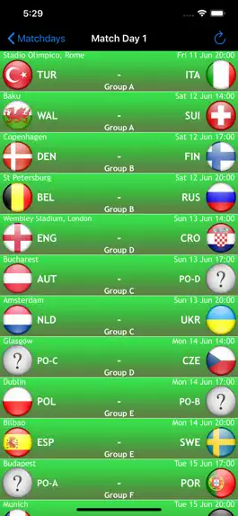 Game screenshot Euro Football 2020 Live scores apk