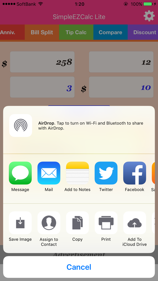 #4. Simple Easy Calc Lite (iOS) Podle: Hiroyuki Suzuki