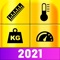 * Handy Conversion Calculator App For 12 Categories & 140+ Units *