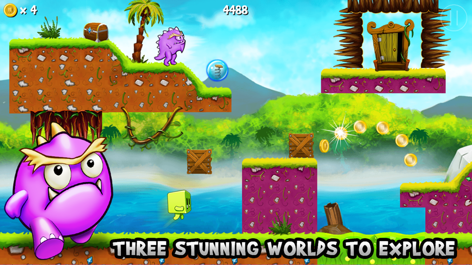 #1. Cuby's Quest - Jumping Game (iOS) Podle: Simon Crack