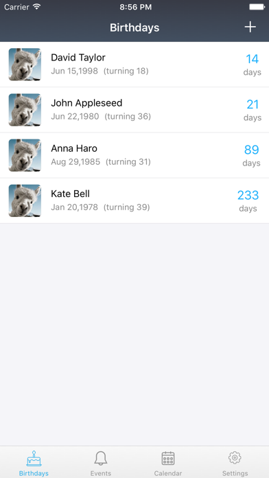 Birthday Reminder & Big Days Screenshot
