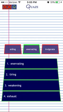 Game screenshot Quaze SAT Vocabulary hack