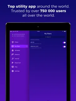 Weblock: adblock & proxy iPad image 2