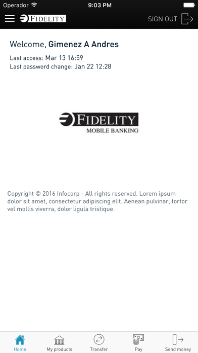 Fidelity Digibanking Screenshot
