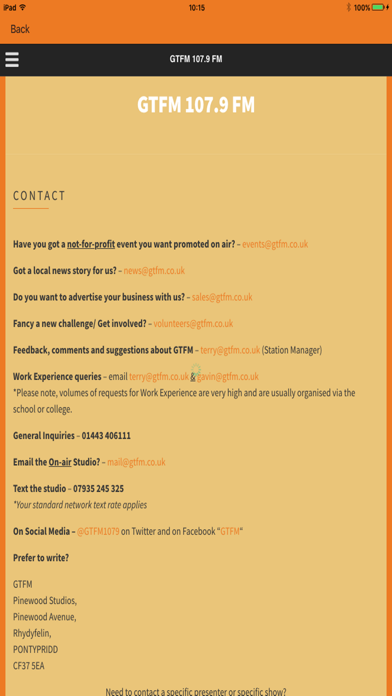 Screenshot #3 pour GTFM - Pontypridd Radio fm1079