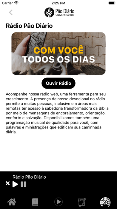 Pão Diário - Universitários Screenshot