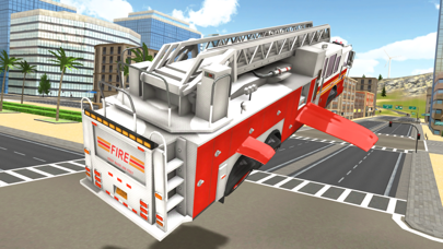 Fire Truck Flying Carのおすすめ画像1