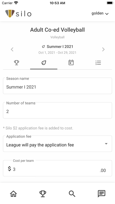 Silo - League Community App Screenshot