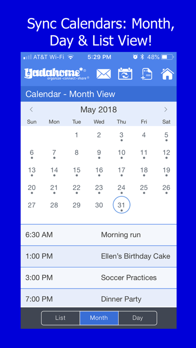 Organizer:To-Do+Cal+Grocery Lists+Alerts Screenshot 3